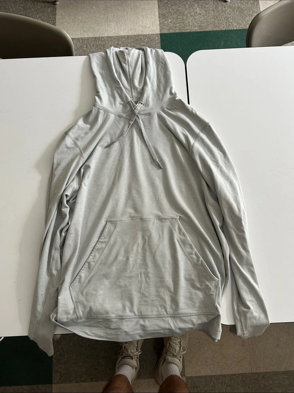 lululemon athletica Light Gray Men's Hoodie Pullover